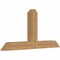 Ekena Millwork Portland Timber Gable Bracket, Western Red Cedar, 60"W x 30"H x 5 1/2"D x 5 1/2"F, 12/12 Pitch GBW060X30X0606POR00SWR - alternate 3